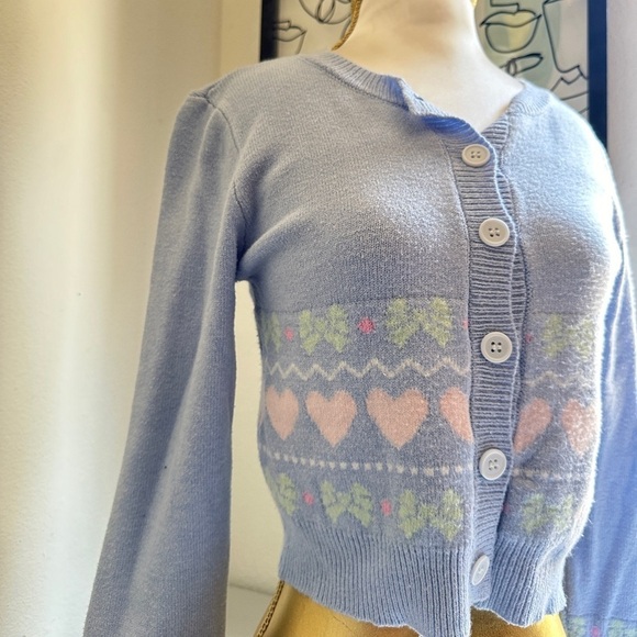Sweaters - Pastel Pink and Blue cardigan